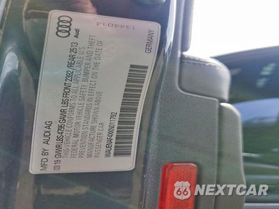 Zdjęcie 12 z 12 samochodu: 2019 AUDI A4 PREMIUM PLUS VIN:WAUENAF4XKN011792 - miniatura