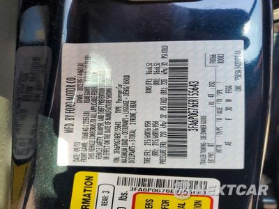 Zdjęcie 12 z 12 samochodu: 2014 FORD FUSION S VIN:3FA6P0G76ER155643 - miniatura