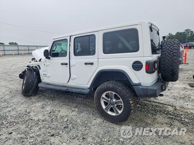 Drugie zdjęcie samochodu z przodu: 2021 JEEP WRANGLER UNLIMITED SAHARA VIN:1C4HJXEG9MW594931 - miniatura