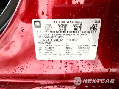 Zdjęcie 13 z 13 samochodu: 2015 CHEVROLET SILVERADO K1500 LT VIN:1GCVKRECXFZ330367 - miniatura