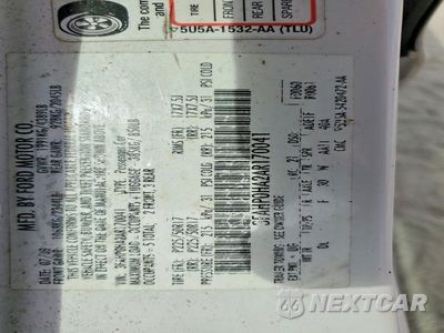 Zdjęcie 12 z 12 samochodu: 2010 FORD FUSION SE VIN:3FAHP0HA2AR170041 - miniatura
