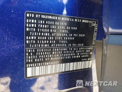Zdjęcie 13 z 13 samochodu: 2024 VOLKSWAGEN TAOS SE VIN:3VVEX7B27RM048003 - miniatura
