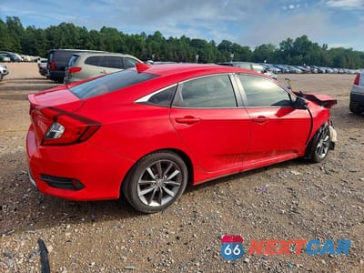 Trzecie zdjęcie samochodu z tyłu: 2020 HONDA CIVIC EX VIN:2HGFC1F36LH680030 - miniatura