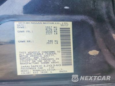 Zdjęcie 12 z 12 samochodu: 2018 NISSAN ALTIMA 2.5 S VIN:1N4AL3APXJC120340 - miniatura