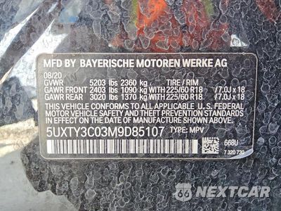 Zdjęcie 13 z 13 samochodu: 2021 BMW X3 SDRIVE30I VIN:5UXTY3C03M9D85107 - miniatura