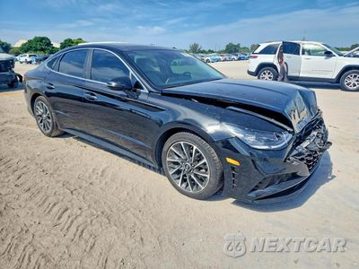 Czwarte zdjęcie samochodu z boku: 2022 HYUNDAI SONATA LIMITED VIN:KMHL34J28NA215943 - miniatura
