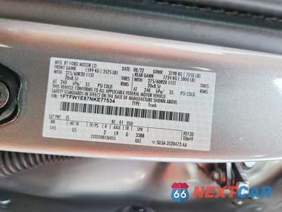 Zdjęcie 12 z 12 samochodu: 2022 FORD F150 SUPERCREW VIN:1FTFW1E87NKE77534 - miniatura