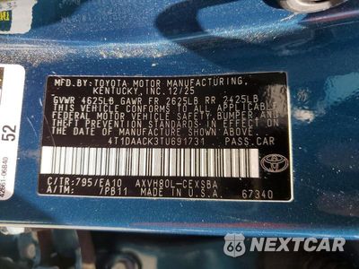 Zdjęcie 13 z 13 samochodu: 2026 TOYOTA CAMRY SE VIN:4T1DAACK3TU691731 - miniatura