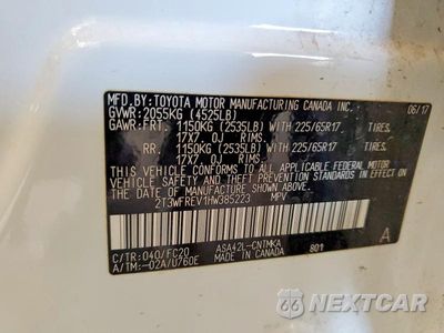 Zdjęcie 12 z 12 samochodu: 2017 TOYOTA RAV4 XLE VIN:2T3WFREV1HW385223 - miniatura