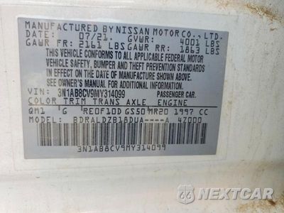 Zdjęcie 12 z 12 samochodu: 2021 NISSAN SENTRA SV VIN:3N1AB8CV9MY314099 - miniatura