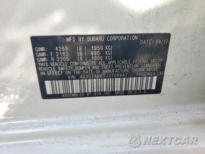 Zdjęcie 12 z 12 samochodu: 2018 SUBARU IMPREZA PREMIUM VIN:4S3GTAB61J3708447 - miniatura