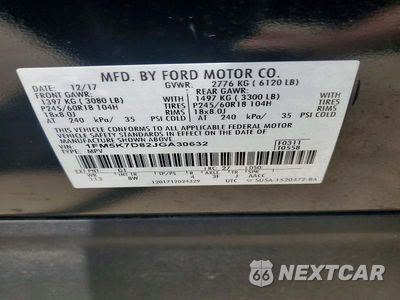 Zdjęcie 13 z 13 samochodu: 2018 FORD EXPLORER XLT VIN:1FM5K7D82JGA30632 - miniatura