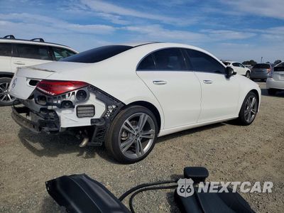 Trzecie zdjęcie samochodu z tyłu: 2021 MERCEDES-BENZ CLA 250 VIN:W1K5J4GB0MN190852 - miniatura
