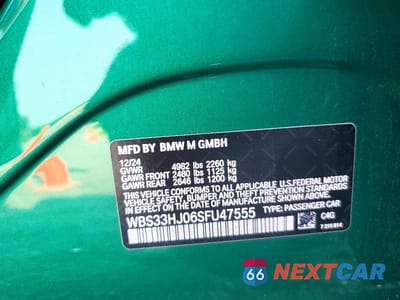 Zdjęcie 13 z 13 samochodu: 2025 BMW M3 COMPETITION VIN:WBS33HJ06SFU47555 - miniatura