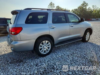 Trzecie zdjęcie samochodu z tyłu: 2014 TOYOTA SEQUOIA PLATINUM VIN:5TDDY5G16ES093455 - miniatura
