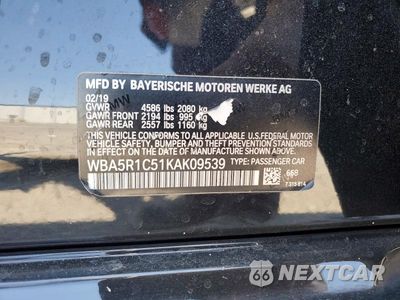 Zdjęcie 12 z 12 samochodu: 2019 BMW 330I VIN:WBA5R1C51KAK09539 - miniatura