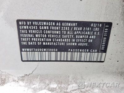 Zdjęcie 12 z 12 samochodu: 2016 VOLKSWAGEN GOLF R VIN:WVWUF7AU0GW239050 - miniatura