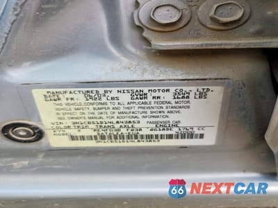 Zdjęcie 12 z 12 samochodu: 2004 NISSAN SENTRA 1.8 VIN:3N1CB51D14L843853 - miniatura