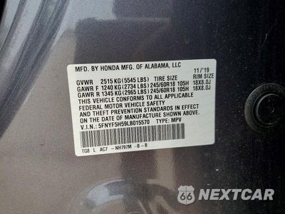 Zdjęcie 13 z 13 samochodu: 2020 HONDA PILOT EXL VIN:5FNYF5H59LB015570 - miniatura
