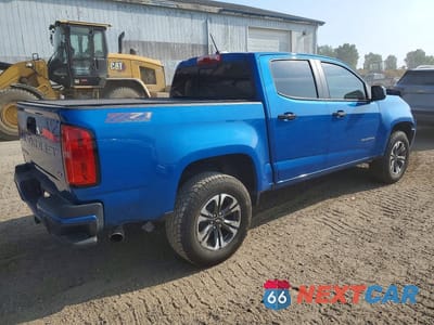 Trzecie zdjęcie samochodu z tyłu: 2021 CHEVROLET COLORADO Z71 VIN:1GCGTDEN9M1289851 - miniatura