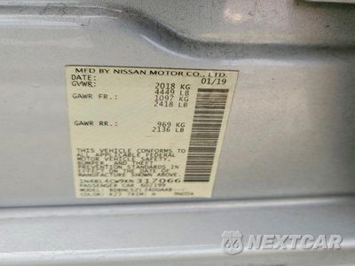 Zdjęcie 12 z 12 samochodu: 2019 NISSAN ALTIMA SR VIN:1N4BL4CW9KN317066 - miniatura