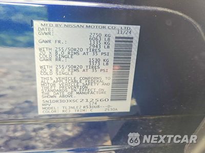 Zdjęcie 13 z 13 samochodu: 2025 NISSAN PATHFINDER PLATINUM VIN:5N1DR3DJXSC212560 - miniatura