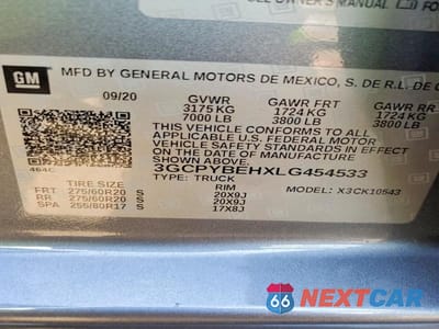 Zdjęcie 13 z 13 samochodu: 2020 CHEVROLET SILVERADO K1500 CUSTOM VIN:3GCPYBEHXLG454533 - miniatura