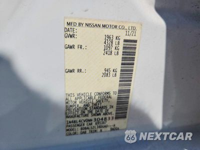 Zdjęcie 13 z 13 samochodu: 2022 NISSAN ALTIMA SR VIN:1N4BL4CV0NN304833 - miniatura