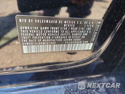 Zdjęcie 12 z 12 samochodu: 2017 VOLKSWAGEN JETTA SE VIN:3VWDB7AJ8HM281983 - miniatura