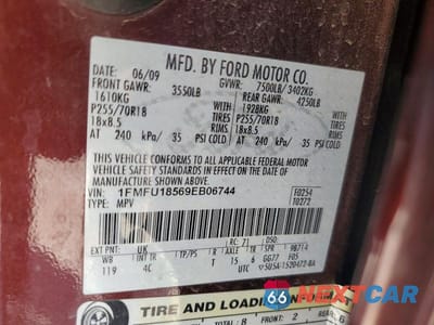 Zdjęcie 14 z 14 samochodu: 2009 FORD EXPEDITION EDDIE BAUER VIN:1FMFU18569EB06744 - miniatura