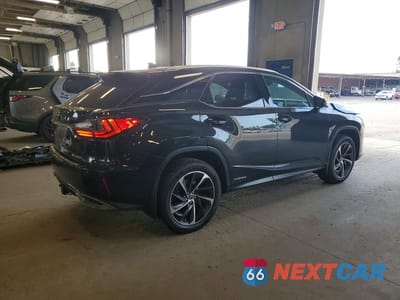Trzecie zdjęcie samochodu z tyłu: 2019 LEXUS RX 450H BASE VIN:2T2BGMCA1KC033285 - miniatura