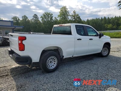 Trzecie zdjęcie samochodu z tyłu: 2019 CHEVROLET SILVERADO C1500 VIN:1GCRWAEH0KZ371989 - miniatura
