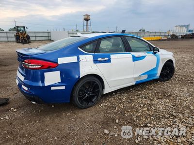 Trzecie zdjęcie samochodu z tyłu: 2019 FORD FUSION SE VIN:3FA6P0HD1KR112053 - miniatura