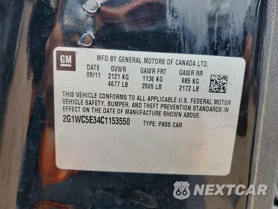 Zdjęcie 12 z 12 samochodu: 2012 CHEVROLET IMPALA LTZ VIN:2G1WC5E34C1153550 - miniatura