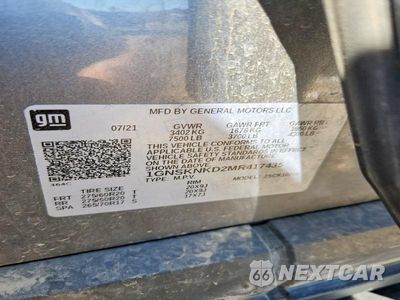 Zdjęcie 14 z 14 samochodu: 2021 CHEVROLET TAHOE K1500 LT VIN:1GNSKNKD2MR417435 - miniatura