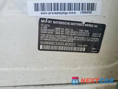 Zdjęcie 13 z 13 samochodu: 2016 BMW X5 XDRIVE50I VIN:5UXKR6C5XG0J83053 - miniatura