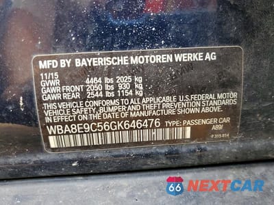 Zdjęcie 12 z 12 samochodu: 2016 BMW 328 I SULEV VIN:WBA8E9C56GK646476 - miniatura