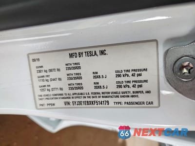 Zdjęcie 12 z 12 samochodu: 2019 TESLA MODEL 3 VIN:5YJ3E1EBXKF514179 - miniatura