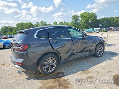 Trzecie zdjęcie samochodu z tyłu: 2023 BMW X3 XDRIVE30I VIN:5UX53DP07P9R81961 - miniatura