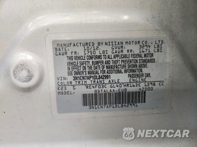Zdjęcie 12 z 12 samochodu: 2013 NISSAN VERSA 1.6 S VIN:3N1CN7AP1DL842991 - miniatura