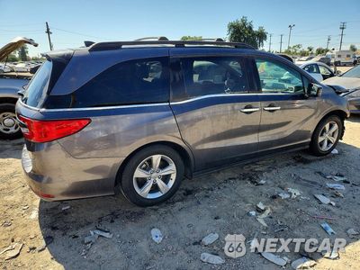 Trzecie zdjęcie samochodu z tyłu: 2019 HONDA ODYSSEY EXL VIN:5FNRL6H74KB055137 - miniatura