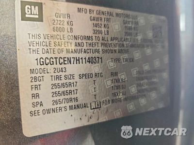 Zdjęcie 13 z 13 samochodu: 2017 CHEVROLET COLORADO LT VIN:1GCGTCEN7H1140371 - miniatura