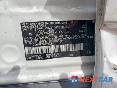 Zdjęcie 14 z 14 samochodu: 2022 TOYOTA RAV4 XLE VIN:2T3W1RFV3NC206044 - miniatura