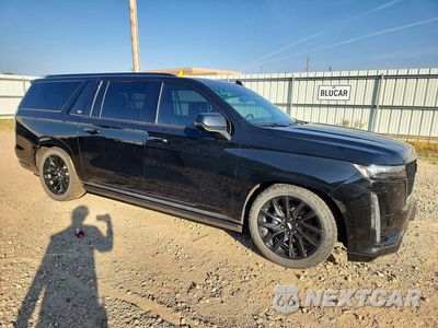 Czwarte zdjęcie samochodu z boku: 2023 CADILLAC ESCALADE ESV SPORT PLATINUM VIN:1GYS4RKL6PR535259 - miniatura