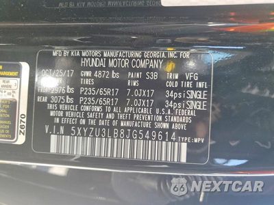 Zdjęcie 13 z 13 samochodu: 2018 HYUNDAI SANTA FE SPORT 2.4L VIN:5XYZU3LB8JG549614 - miniatura