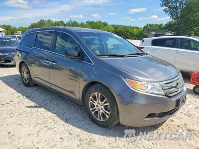 Czwarte zdjęcie samochodu z boku: 2013 HONDA ODYSSEY EXL VIN:5FNRL5H63DB025793 - miniatura