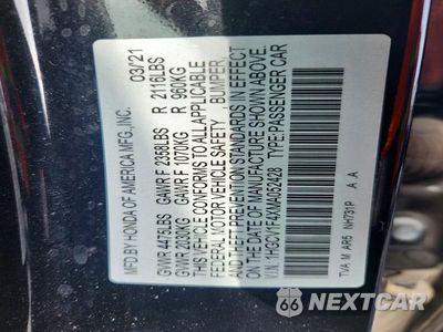 Zdjęcie 13 z 13 samochodu: 2021 HONDA ACCORD SPORT SPECIAL EDITION VIN:1HGCV1F4XMA052428 - miniatura