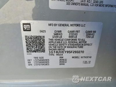 Zdjęcie 12 z 12 samochodu: 2025 GMC SIERRA K3500 AT4 VIN:1GT4UVEY9SF293270 - miniatura