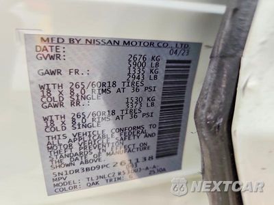 Zdjęcie 13 z 13 samochodu: 2023 NISSAN PATHFINDER SV VIN:5N1DR3BD9PC261138 - miniatura