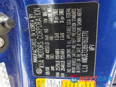 Zdjęcie 12 z 12 samochodu: 2009 KIA SPORTAGE LX VIN:KNDJE723897602770 - miniatura